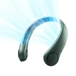 JISULIFE Neck Fan Life3 &ndash; ne&scaron;iojamas bekra&scaron;tis USB įkraunamas ventiliatorius, žalias