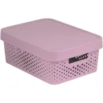 Curver Infinity perdirbta laikymo dėžė 11 L, 36 x 27 x 14 cm, rožinė