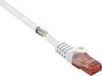 Renkforce RF-5043882 CAT 6 U/UTP tinklo kabelis, RJ45, 3 m, baltas, be halogenų, su fiksatoriumi