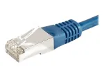 EXERTIS CONNECT Cat.6a F/UTP komutacinis kabelis, 1 m, mėlynas, 10 Gbps, 859518