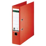 LEITZ 180&deg; svirtinė archyvavimo byla A4 80 mm &scaron;viesiai raudona kartoninė 1007-00-20