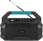 TechniSat VIOLA 231 OD DAB+ ir FM statybvietės radijas su Bluetooth, atsparus purslams IPX4, juodas