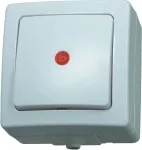 HEINRICH KOPP Paris dvipolis svirtinis jungiklis, įleidžiamas, 250 V AC, 10 A, poliarinė balta 566302004