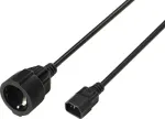 Sygonix SY-7154200 maitinimo prailginimo kabelis IEC C14 į C13 0,30 m juodas