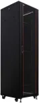 IT-BUDGET 19 inch tinklo spintelė SRK, 38U, 600x800 mm, stiklo/plieno durelės, surenkama, juoda 90ITB19SRK3868GSN