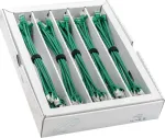 Wirewin SLIM-LS-K6A 0.15 GN 50 &ndash; Cat6a U/FTP plonas Ethernet tinklo kabelis, 0,15 m, žalias, 50 vnt. paketas