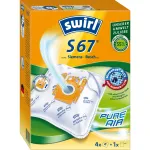 Swirl S67 AirSpace MicroPor Plus dulkių mai&scaron;eliai siurbliui (4 vnt. + filtras)