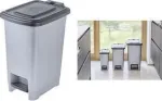 keeeper Olaf pedal bin, 25 litrų, polipropilenas, &scaron;viesiai sidabrinės spalvos 1031416000000
