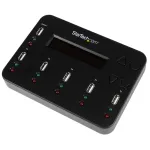 &bdquo;StarTech.com&ldquo; USB atmintinių kopijavimo ir i&scaron;trynimo įrenginys 1&rarr;5, nepriklausomas, 1,5 GB/min, LCD