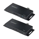StarTech.com ST121HD20FXA2 4K 60Hz HDMI per optinį pluo&scaron;tą ilgintuvo komplektas, iki 1 km (vienmodis) / 300 m (daugiamodis), LC, HDR, HDCP, garsas/RS232/IR, siųstuvas ir imtuvas