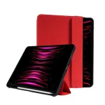 Crong FlexFolio CRG-FXF-IPD112-RED dėklas-knygelė iPad Air 11 M3 (2025)/M2 (2024), iPad Air 10.9 (5-4 gen.), iPad Pro 11 (2022-2021), 27,7 cm (10,9&Prime;), su Apple Pencil laikikliu, raudonos spalvos