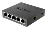 D-Link DGS-105 nevaldomas L2 Gigabit Ethernet (10/100/1000) jungiklis, juodas