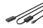 DIGITUS aktyvus USB-C ilginimo kabelis - 5G USB 3.2 Gen1 USB-C - USB-C (M/F) - 10m