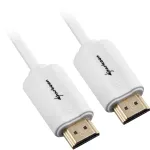 HDMI laidas, ki&scaron;tukas > ki&scaron;tukas, baltas, 2 m, HDMI 4K