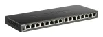 D-Link DGS-1016S Nevaldomas Gigabit Ethernet (10/100/1000) Juodas