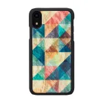 Mobiliojo telefono dėklas iKins iPhone XR &mdash; Mosaic Black apsauginis dangtelis