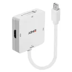 Lindy 41035 aktyvus keitiklis su Mini DisplayPort 1.2 įvestimi, HDMI, DVI-D ir VGA i&scaron;vestimis, 4K30