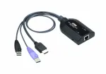 ATEN KA7188 KVM adapteris su HDMI, garsu ir i&scaron;maniąja kortele
