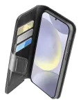 Cellularline Book Agenda 2 Case BOOKAG2GALS25K telefono dėklas Samsung S25, juodos spalvos