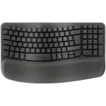 Klaviatūra Logitech Wave Keys Office RF belaidė + Bluetooth QWERTZ voki&scaron;ka grafito spalvos
