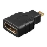 Wentronic Goobay HDMI&trade; adapter, HDMI&trade; standartinis lizdas (A tipas), juodas - HDMI&trade; A lizdas > HDMI&trade; D (Micro) ki&scaron;tukas (68842)