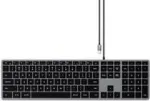 Satechi Slim W3 klaviatura USB QWERTZ voki&scaron;ka juoda pilka
