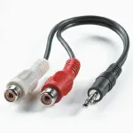 ROLINE Audiokabel - RCA weiblich zu Stereo Mini-Klinkenstecker m&auml;nnlich