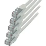 Tinklo kabelis S/FTP Cat6 0,5 m baltas ShiverPeaks 75711-H0.5W-SET5