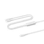 USB 2.0 laidas Belkin CAC004hq1.5MWH &mdash; 1,5 m, USB-C į 2&times; USB-C, baltas