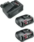 GARDENA 14914-20 Starter Kit QC AL 18V-44 + 2 x 2,5 Ah SoC akumuliatorius ir įkroviklis 18 V 2,5 Ah Li-Ion