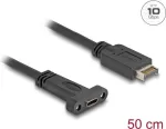 DeLOCK USB laidas USB Type-E raktas A 20 kontaktų ki&scaron;tukas į USB Type-C lizdą 50 cm