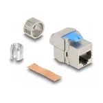 &bdquo;DeLOCK&ldquo; Keystone modulis RJ45 lizdas į LSA Cat.8.1 įrankio nereikalaujantis, plok&scaron;čias metalinis