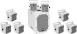 Aktyvi garsiakalbių sistema Omnitronic BOB-10A ws su 8&times; BOB-4 ws (20000537)