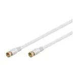Wentronic Goobay SAT jungiamasis laidas, 100% ekranuotas, auksuotas, baltas, 3,5 m - F ki&scaron;tukas F ki&scaron;tukas (67292)