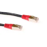 ACT Black 5 m LSZH F/UTP CAT5E patch kabelis, kryžminis su RJ45 jungtimis