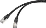 Renkforce RF-4538212 tinklo kabelis juodas 40 m Cat6a S/FTP (S-STP)