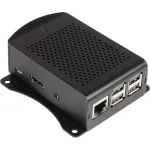Joy-it Raspberry Pi&reg; korpusas juodos spalvos rb-alucase+06, skirtas Raspberry Pi&reg; 3 B, 2 B, 3 B+, B+