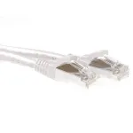 ACT White 1,5 metro SFTP CAT6A pataisos laidas su RJ45 jungtimis, be užkabinimų