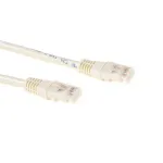 ACT Ivory 3 m U/UTP CAT6A jungiamasis kabelis su RJ45 lizdais