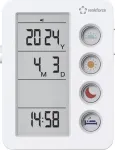 Renkforce RF-4883628 žadintuvas baltas su vaistų priminimu (RF-4883628)