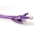 ACT Purple 7 m U/UTP CAT6A lizdinis kabelis su RJ45 jungtimis, apsaugotas nuo užkabinimo