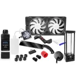 Vandens blokas Alphacool 11992 - Acetal - Akrilas - Aliuminis - Žalvaris - Varis - Nikelis - Nerūdijantis plienas - Juoda - Skaidri - 1/4 colio - 60 &deg;C - 0,8 bar
