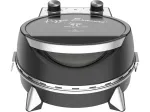 Elektrinė picų krosnelė SIMFER MKE0-P &mdash; 1100 W, 80&ndash;300&deg;C, 30 min laikmatis, nuimamas 33 cm picos akmuo, juoda