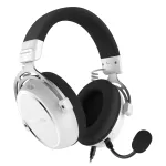 Ausinės HATOR HYPERGANG 3 Hi-Res, laidinės, lankeliu, USB Type-C / USB Type-A, baltos