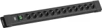 Maitinimo juosta Bachmann CONNECTUS 12x CEE7/3 lizdai su 1 jungikliu, 2,0 m kabelis, CEE7/7 ki&scaron;tukas, juoda