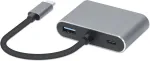 iBox IUCHCHDVGA USB-C 4-in-1 Hub USB 3.0 + PD 100W + HDMI 4K 30Hz + VGA FullHD