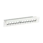EFB Elektronik 10 colių 12 prievadų Keystone skydelis, pilkas (RAL 7035)