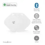 Nedis Bluetooth Smart Tag 3 rinkinys, Baltas, Raktų ie&scaron;kiklis, Daiktų lokatorius, Apsaugos nuo praradimo signalas, 50 m diapazonas, CR2032