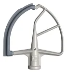 KitchenAid 5KFE7T Flex Edge Beater stoviniam mikseriui &ndash; baltas su pilku silikoniniu kra&scaron;tu