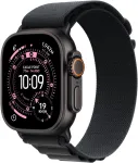 Apple Watch Ultra 3 GPS + Cellular 49mm juodo titano korpusas su juoda Alpine Loop apyranke &ndash; vidutinė MF0V4QR/A